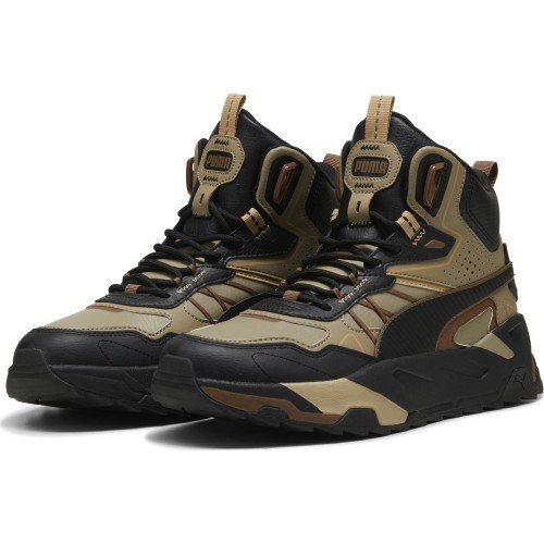 Puma Trinity Mid Hybrid Men's Shoes Black Brown 393985 09