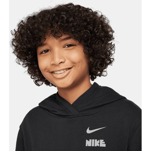 Толстовка Nike для подростков K NSW Club Flc Hdy Mlogo Black HQ0970 010