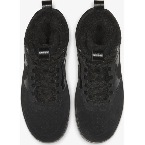 Nike Court Borough Mid 2 обувь для подростков, черная CQ4023 001