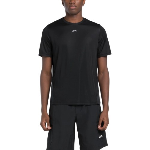 Мужская беговая футболка Reebok Running SS Speedwick, чёрная 100070571