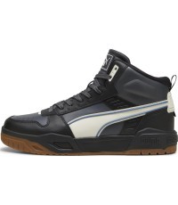 Мужские кроссовки Puma RBD Tech Mid чёрные белые 396148 07
