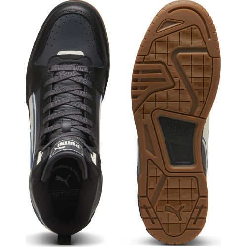 Мужские кроссовки Puma RBD Tech Mid чёрные белые 396148 07