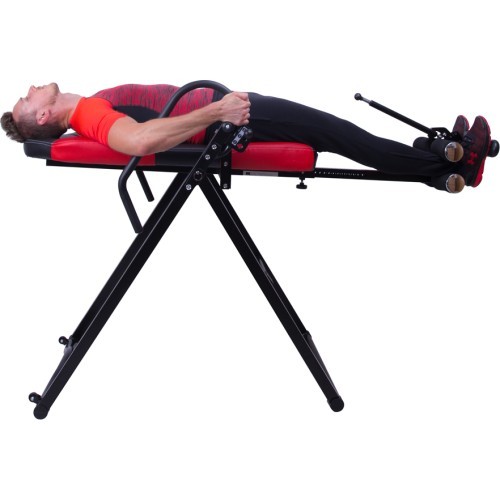 Heated inversion Table inSPORTline Inverso Heaty - Black/Red