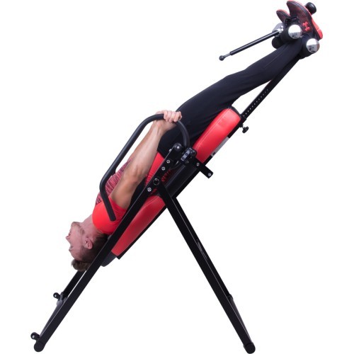 Heated inversion Table inSPORTline Inverso Heaty - Black/Red