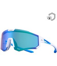 Sports Sunglasses Altalist Kizuna Polarized - White-Blue with Blue Lenses