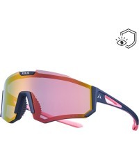 Спортивные поляризационные солнцезащитные очки Altalist Kizuna - Blue-Pink with Pink Lenses