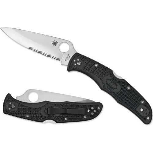 Sulankstomas peilis Spyderco C10PSBK Endura 4, juodas