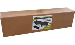 Folding camping deckchair EASY grey-green