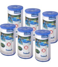 Filters 6 pieces type B for Intex pump 29005
