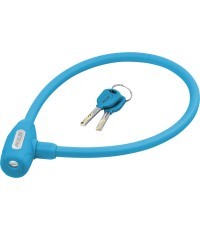 KLS Jolly cable lock, 650 mm, with 2 keys (light blue)