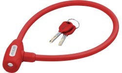 KLS Jolly cable lock, 650 mm, with 2 keys (red)