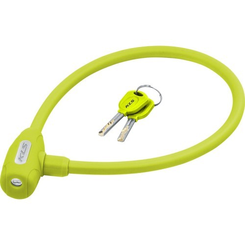 KLS Jolly cable lock, 650 mm, with 2 keys (lime)