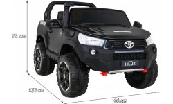 Elektromobilis Toyota Hilux, juodas
