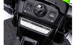 Детский электромобиль трактор с экскаватором, зелёный