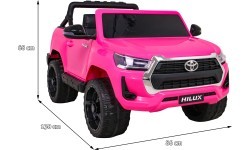 Toyota Hilux automobilis rožinis