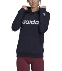 Adidas Women's Hoodie W Lin Ft Hoodie Blue H07797