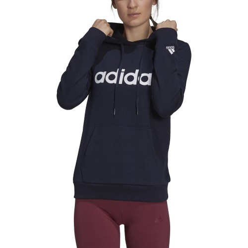 Adidas Džemperis Moterims W Lin Ft Hoodie Blue H07797