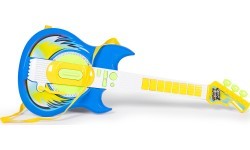 Vaikiškas elektrinės gitaros rinkinys su mikrofonu ir stovu, MP3, mėlynas