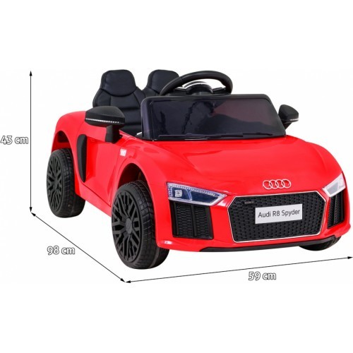 Elektromobilis Audi R8, raudonas