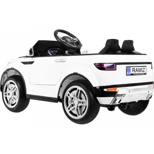 Elektromobilis Rapid Racer, baltas