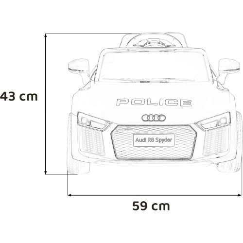 Электромобиль Audi R8 Police