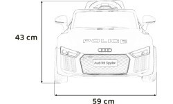 Elektromobilis Audi R8 Police