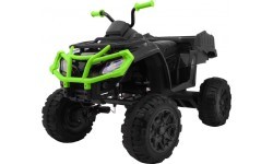 Keturratis Quad XL ATV su nuotolinio valdymo pultu 2,4 GHz, juodas su žaliu