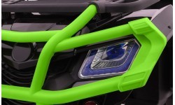 Keturratis Quad XL ATV su nuotolinio valdymo pultu 2,4 GHz, juodas su žaliu