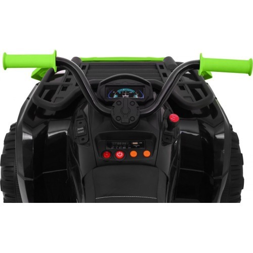 Keturratis Quad XL ATV su nuotolinio valdymo pultu 2,4 GHz, juodas su žaliu