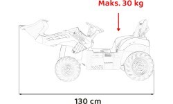 Vaikiškas ekskavatorius JCB, geltonas