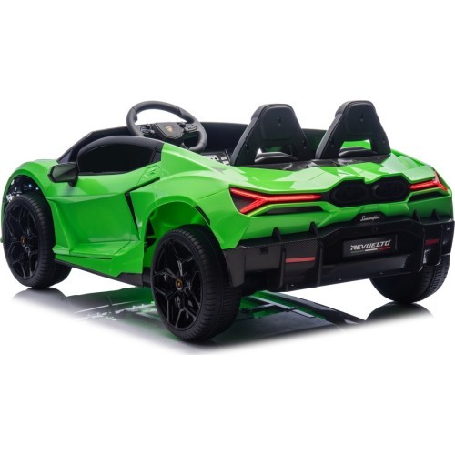 Электромобиль Lamborghini Revuelto XL Strong, зелёный