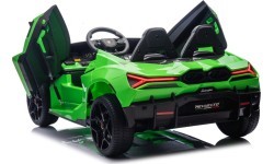 Elektromobilis Lamborghini Revuelto XL Strong, žalias