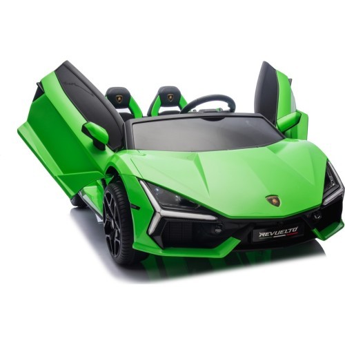 Электромобиль Lamborghini Revuelto XL Strong, зелёный