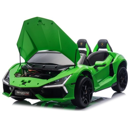 Elektromobilis Lamborghini Revuelto XL Strong, žalias