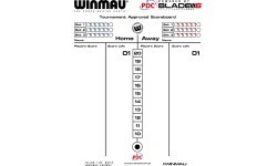 Smiginio rezultatų lenta Winmau
