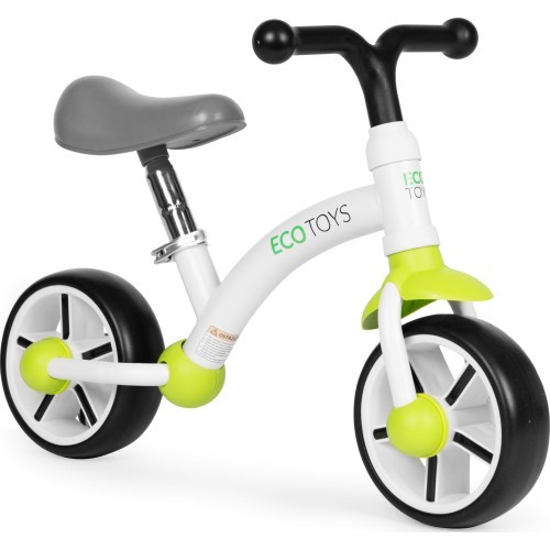 Vaikiškas balansinis dviratis EVA ratais ir reguliuojama sėdyne, žalias ECOTOYS