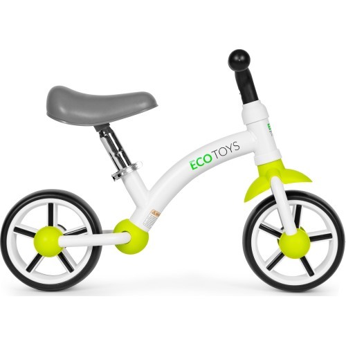 Детский беговел с колёсами EVA и регулируемым седлом, зелёный ECOTOYS
