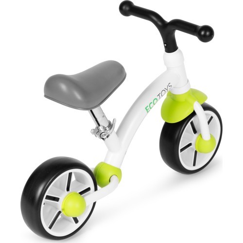 Vaikiškas balansinis dviratis EVA ratais ir reguliuojama sėdyne, žalias ECOTOYS