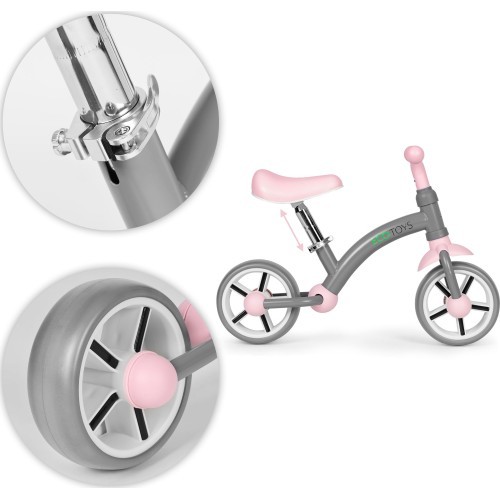 Children's cross-country bicycle EVA wheels saddle adjustment grey ECOTOYS
