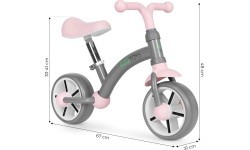 Children's cross-country bicycle EVA wheels saddle adjustment grey ECOTOYS