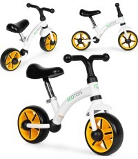Vaikiškas krosinis dviratis EVA ratai reguliuojama sėdynė juodas ECOTOYS