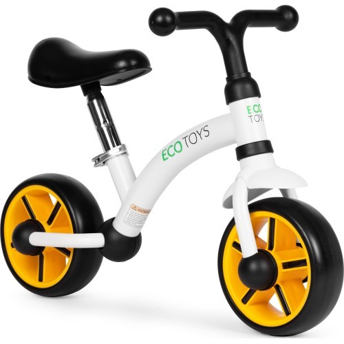 Vaikiškas krosinis dviratis EVA ratai reguliuojama sėdynė juodas ECOTOYS