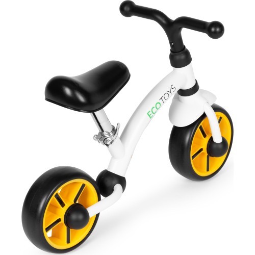 Vaikiškas krosinis dviratis EVA ratai reguliuojama sėdynė juodas ECOTOYS