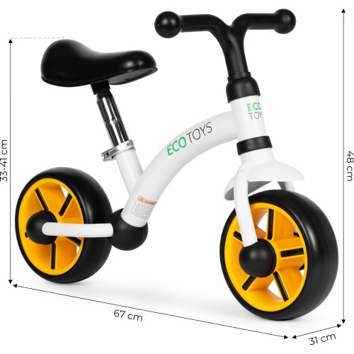 Детский беговел колеса EVA регулируемое седло черный ECOTOYS