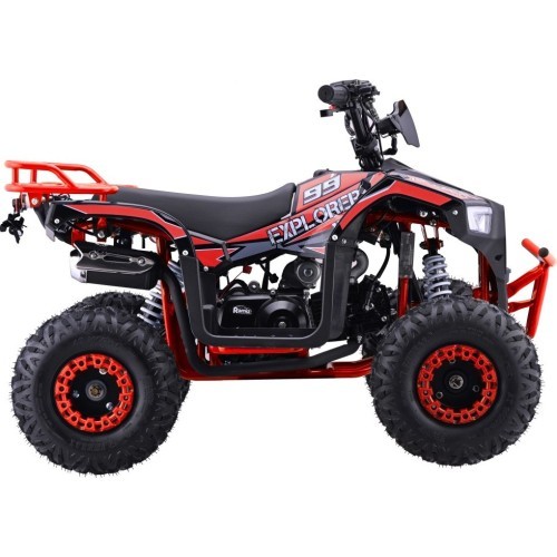 Keturratis benzininis 110CC Explorer, raudonas