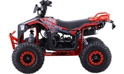 Keturratis benzininis 110CC Explorer, raudonas