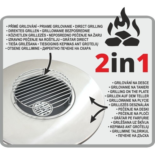 Charcoal grill PLANCHA MOON 58,5 x 83cm