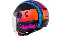 Motorcycle Helmet Cassida Handy Metropolis Black/Teal/Gradient