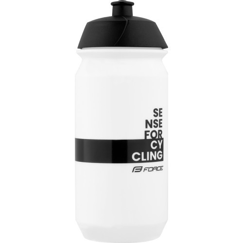 FORCE FINE Water Bottle 0.5 l (white/black)