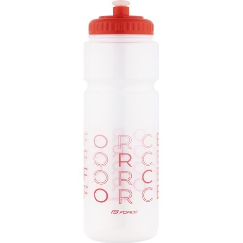 FORCE Enjoy water bottle 0.75 l (transparent red)